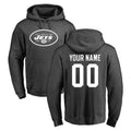 RedF Custom NY.Jets Gray Pullover Hoodies Limited Game Any Name & Numbers Stitched Jerseys