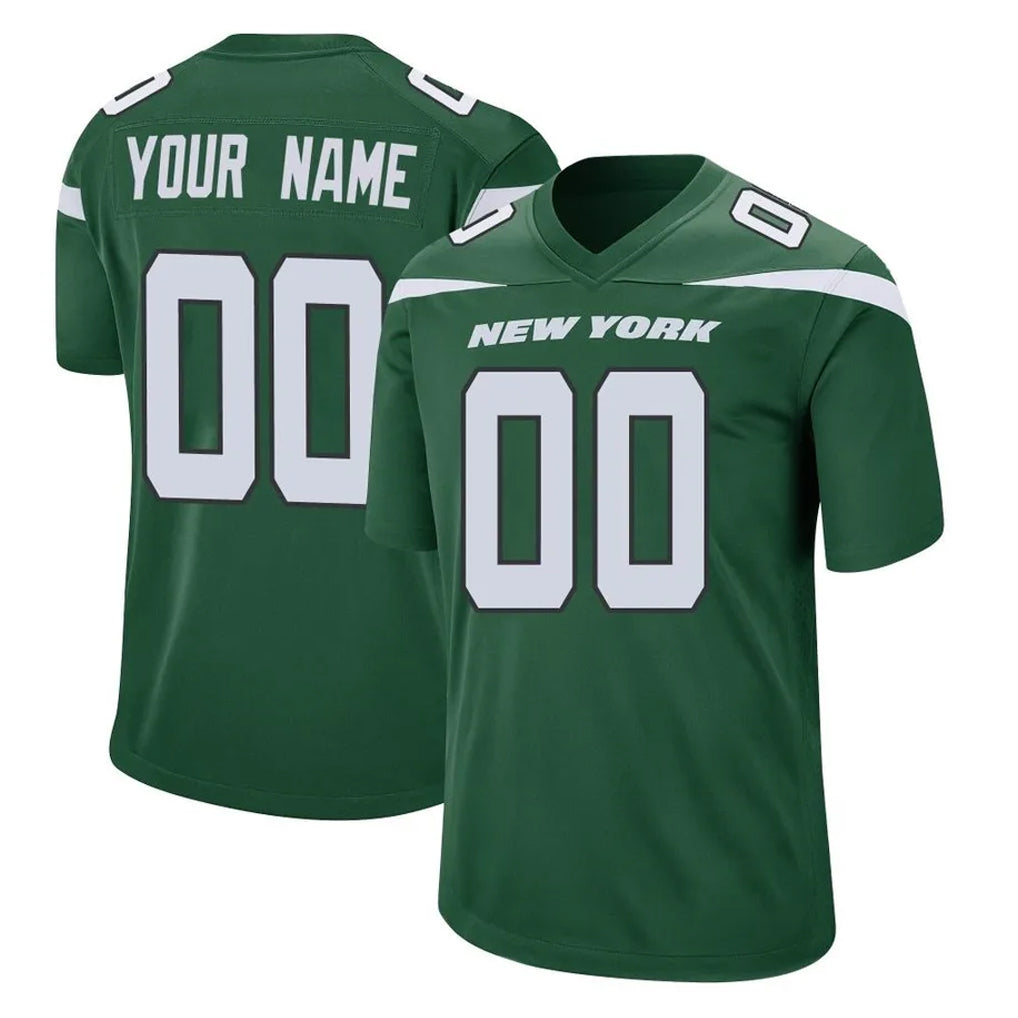 RedF Custom NY.Jets Green Home Game Any Name & Numbers Stitched Jerseys