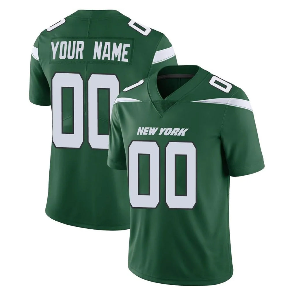 RedF Custom NY.Jets Green Limited Vapor Home Game Any Name & Numbers Stitched Jerseys