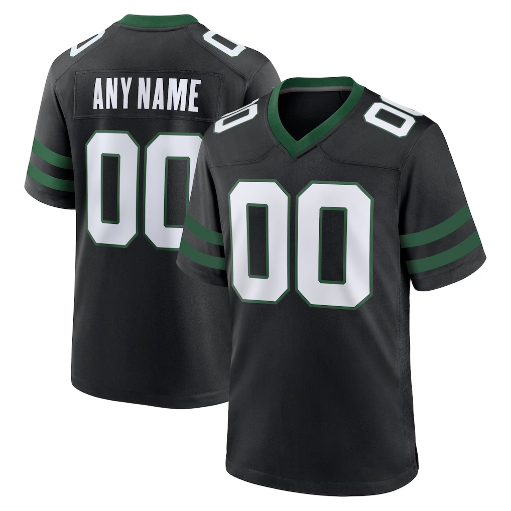 RedF Custom NY.Jets Legacy Black Alternate Game Stitched Jerseys