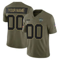 RedF Custom NY.Jets Olive 2025 Salute To Service Limited Any Name & Numbers Stitched Jerseys