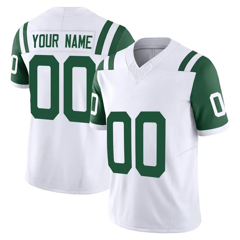 RedF Custom NY.Jets White Limited Classic Vapor F.U.S.E. Home Game Any Name & Numbers Stitched Jerseys