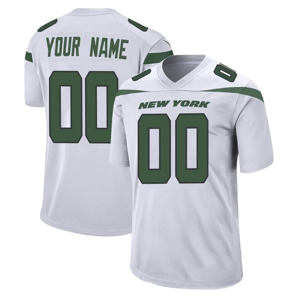 RedF Custom NY.Jets White Spotlight Home Game Any Name & Numbers Stitched Jerseys