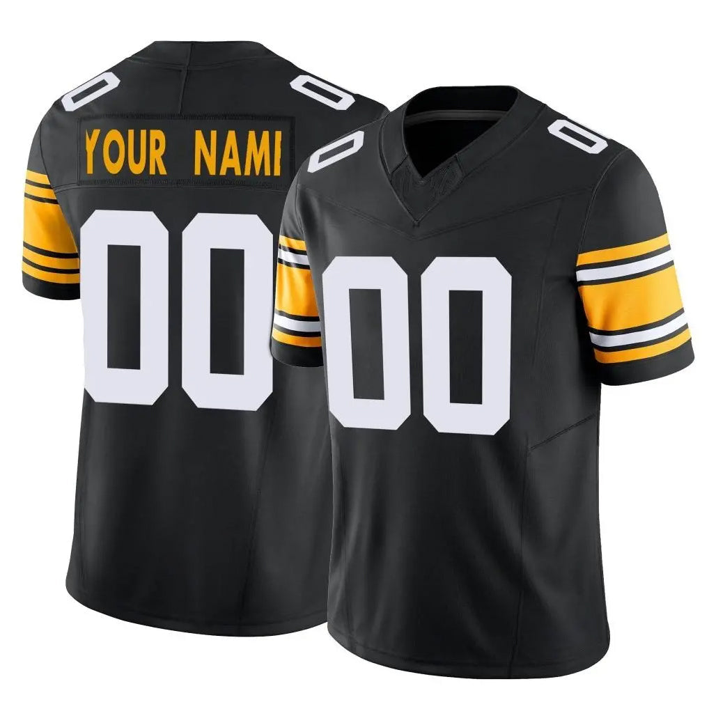 Lindora Custom P.Steelers Black Limited Alternate Vapor F.U.S.E. Home Game Any Name & Numbers Stitched Jerseys