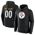 Lindora Custom P.Steelers Black Salute to Service Hoodies Limited Game Any Name & Numbers Stitched Jerseys