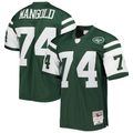 RedF NY.Jets #74 Nick Mangold Mitchell & Ness Green Legacy Replica Stitched Jerseys