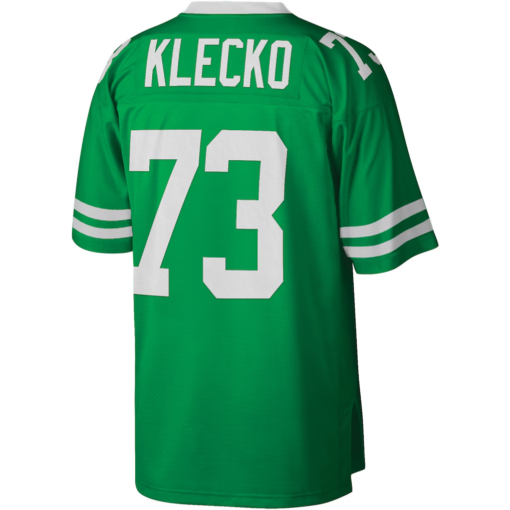RedF NY.Jets #73 Joe Klecko Mitchell & Ness Kelly Green Legacy Replica Puhic Stitched Jerseys