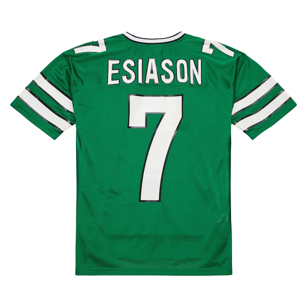RedF NY.Jets #7 Boomer Esiason Mitchell & Ness Kelly Green 1993 Authentic Throwback Retired Player Pocket  Puhic Stitched Jerseys